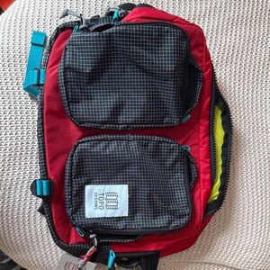 Topo Designs Red and Black Global Briefcase